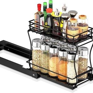 Black Spice Rack Organizer